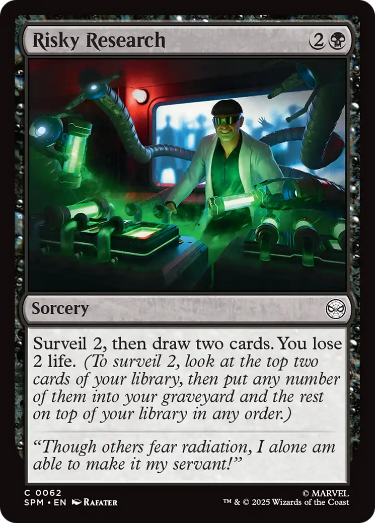 Magic: The Gathering - Risky Research Foil - Marvel's Spider-Man