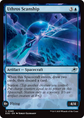 Magic: The Gathering - Uthros Scanship Foil - Edge of Eternities