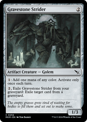 Magic: The Gathering - Gravestone Strider Foil - Murders at Karlov Manor
