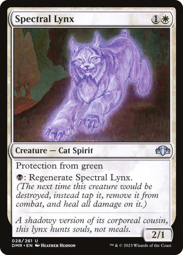 Magic: The Gathering - Spectral Lynx - Dominaria Remastered