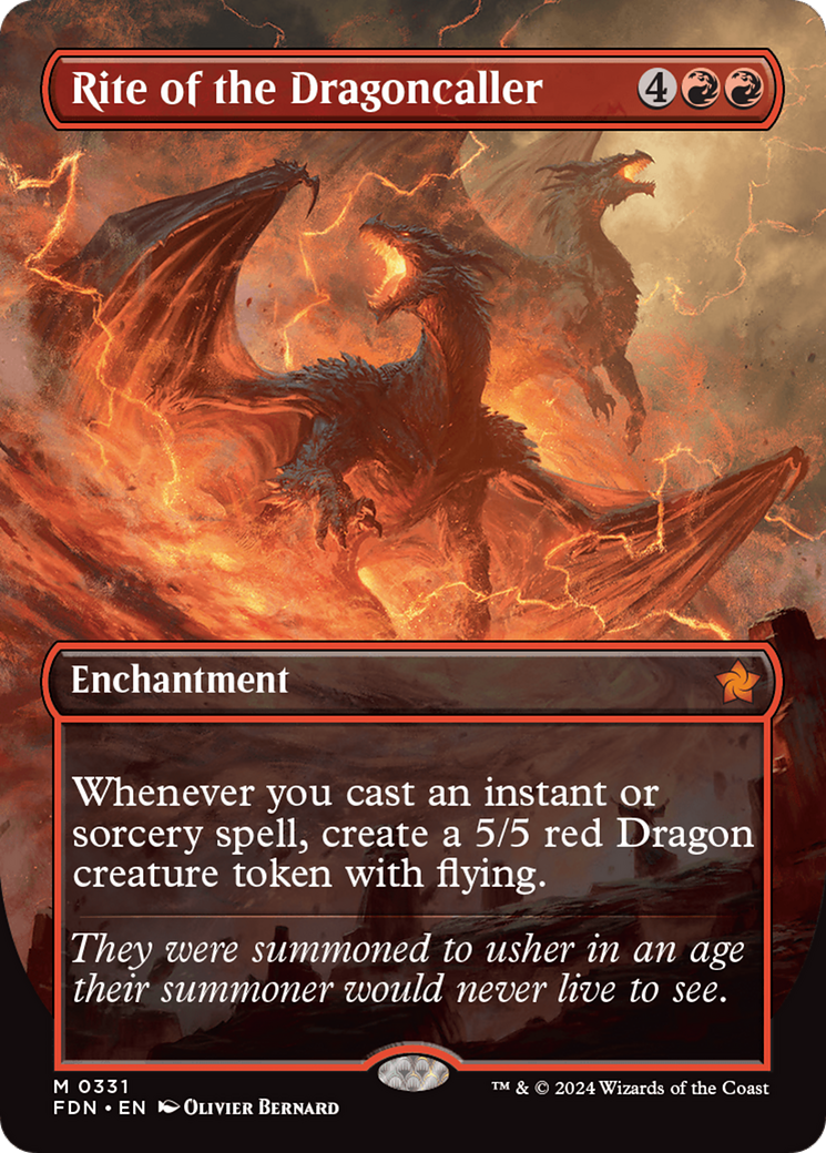 Magic: The Gathering - Rite of the Dragoncaller Foil - Foundations
