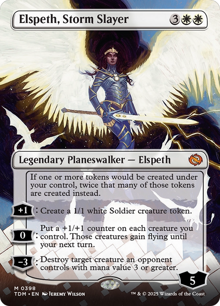 Magic: The Gathering - Elspeth, Storm Slayer Foil - Tarkir: Dragonstorm