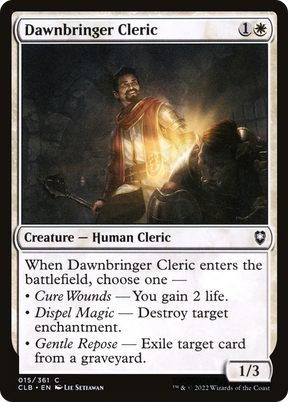 Magic: The Gathering - Dawnbringer Cleric - Commander Legends: Battle for Baldur's Gate