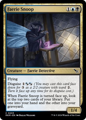 Magic: The Gathering - Faerie Snoop Foil - Murders at Karlov Manor