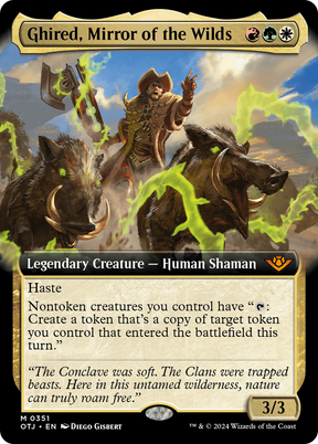 Magic: The Gathering - Ghired, Mirror of the Wilds Foil - Outlaws of Thunder Junction