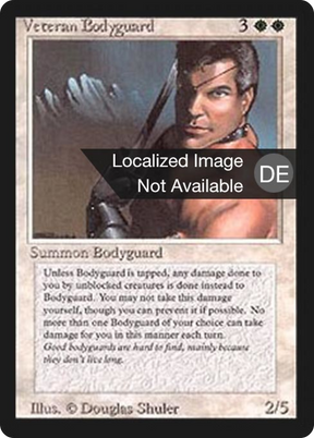 Magic: The Gathering - Bewährter Leibwächter - Foreign Black Border