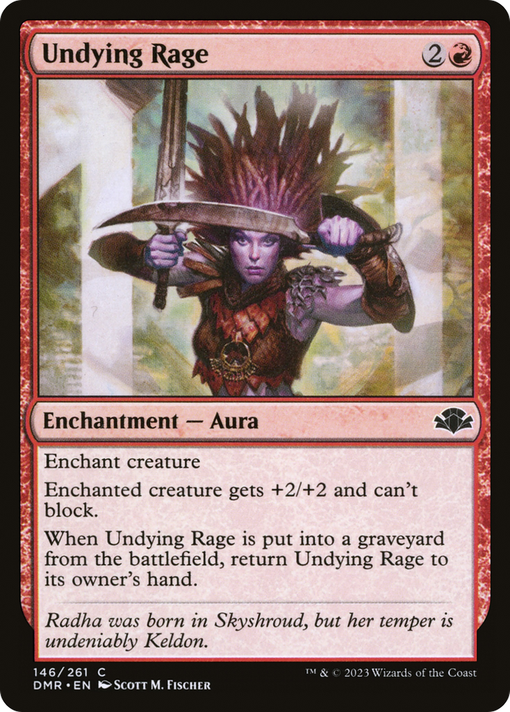 Magic: The Gathering - Undying Rage Foil - Dominaria Remastered