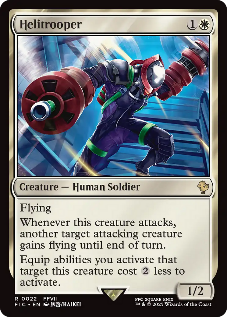 Magic: The Gathering - Helitrooper - Final Fantasy Commander