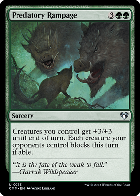 Magic: The Gathering - Predatory Rampage - Commander Masters