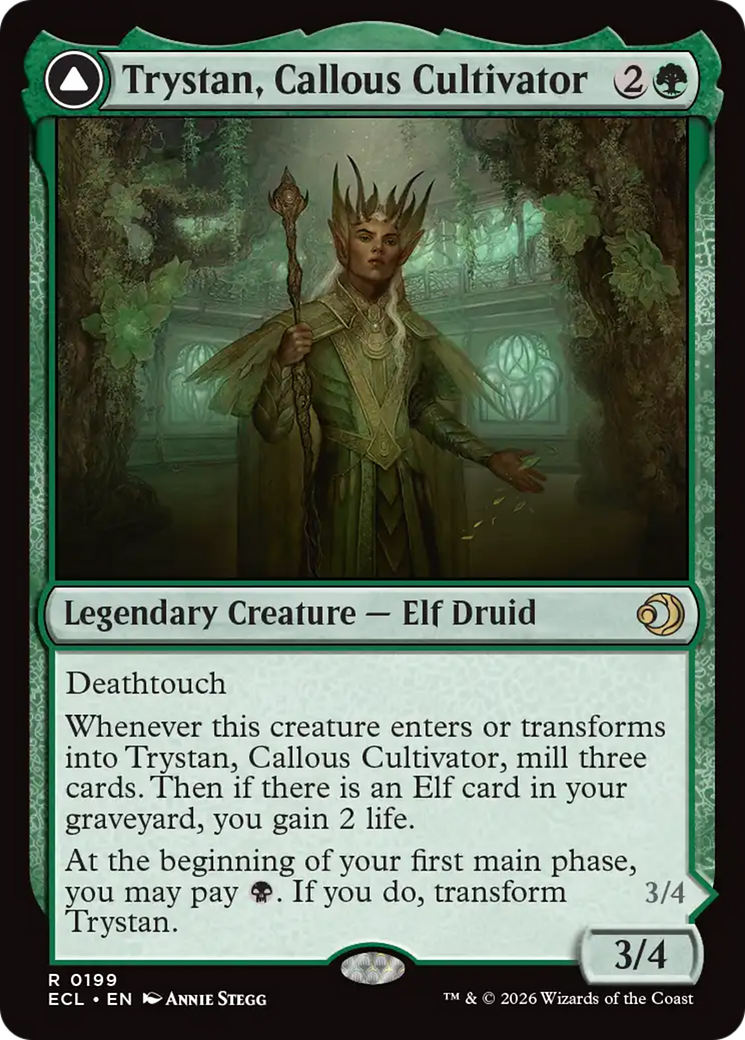 Magic: The Gathering - Trystan, Callous Cultivator // Trystan, Penitent Culler - Lorwyn Eclipsed