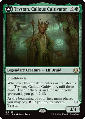Magic: The Gathering - Trystan, Callous Cultivator // Trystan, Penitent Culler - Lorwyn Eclipsed