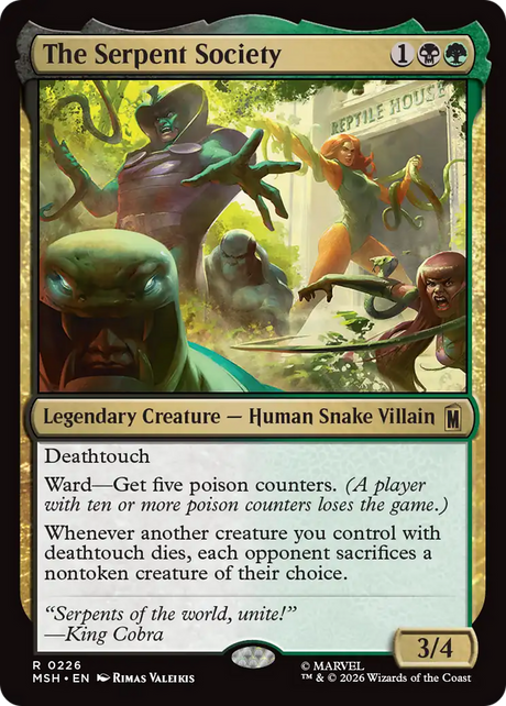 Magic: The Gathering - The Serpent Society - Marvel Super Heroes