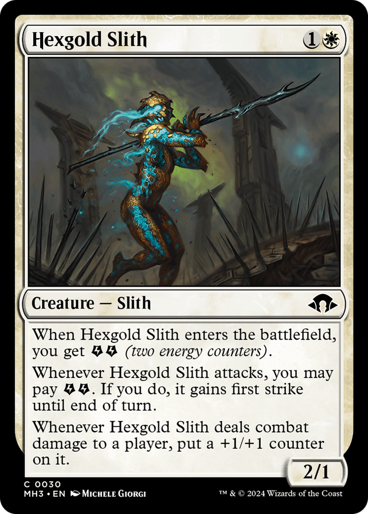 Magic: The Gathering - Hexgold Slith Foil - Modern Horizons 3