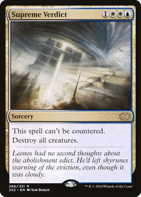 Magic: The Gathering - Supreme Verdict Foil - Double Masters 2022