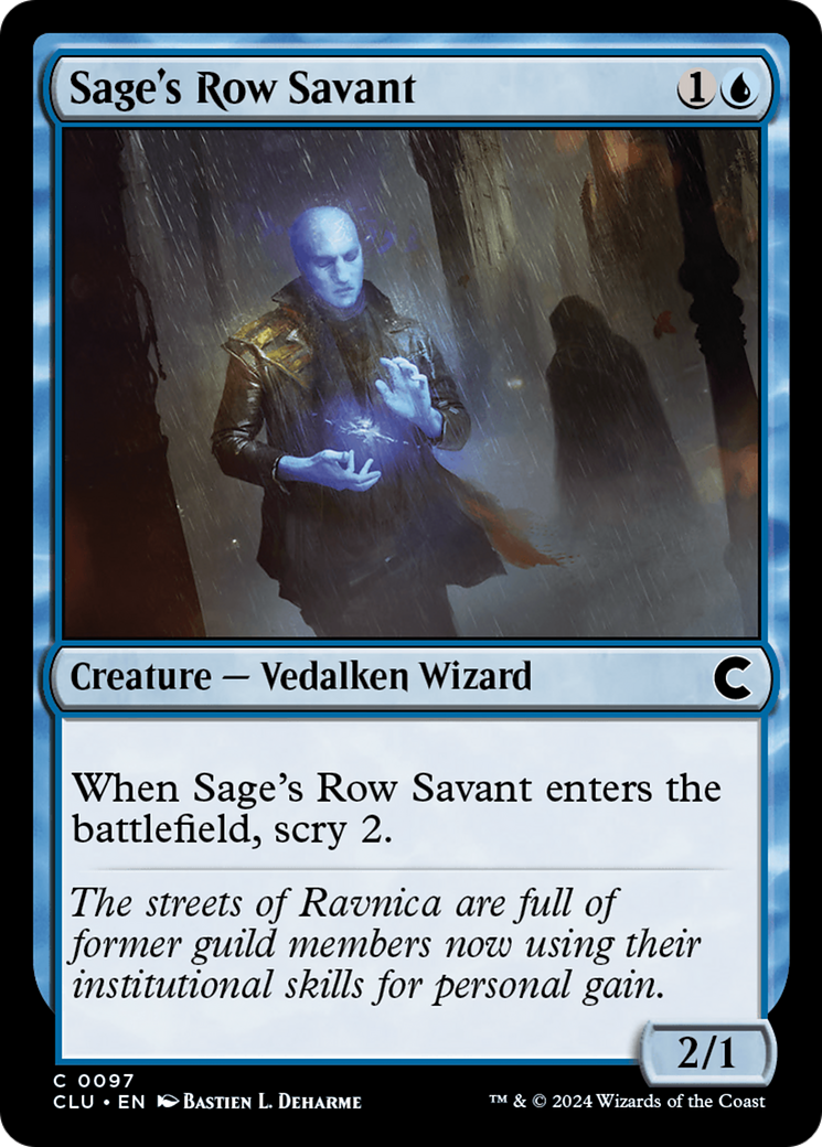 Magic: The Gathering - Sage's Row Savant - Ravnica: Clue Edition