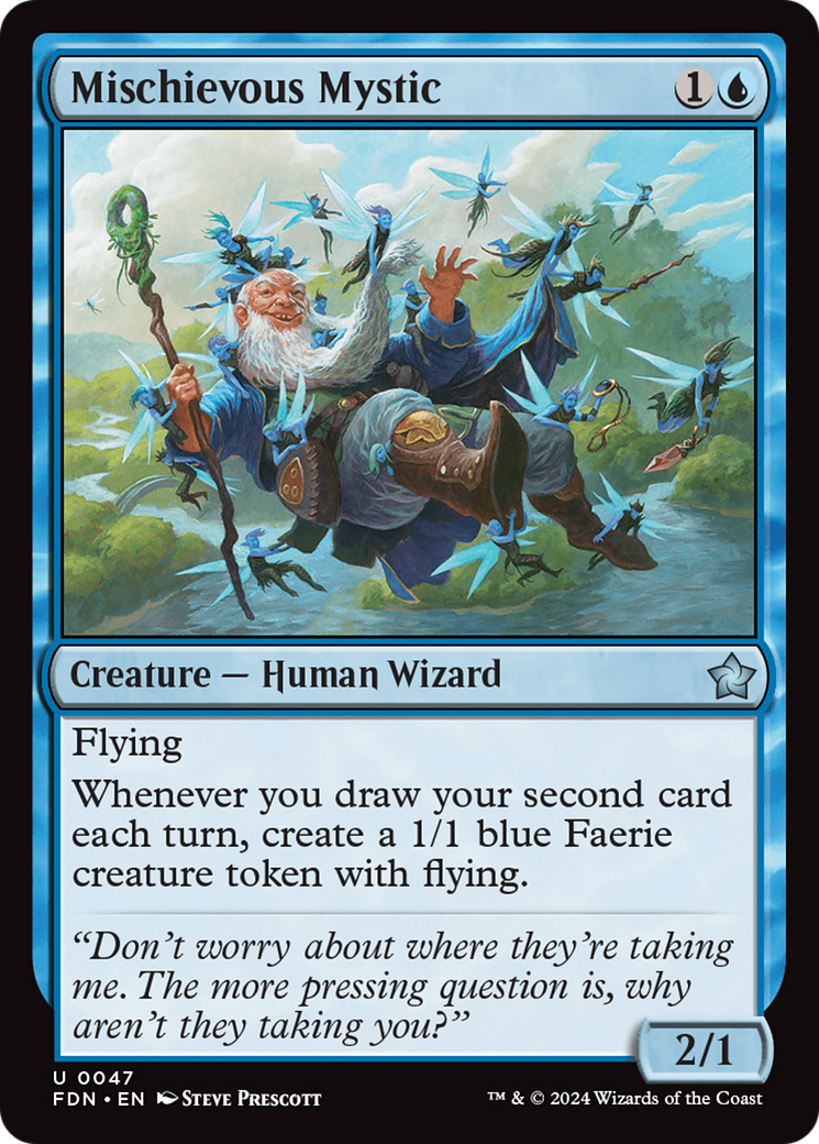 Magic: The Gathering - Mischievous Mystic Foil - Foundations
