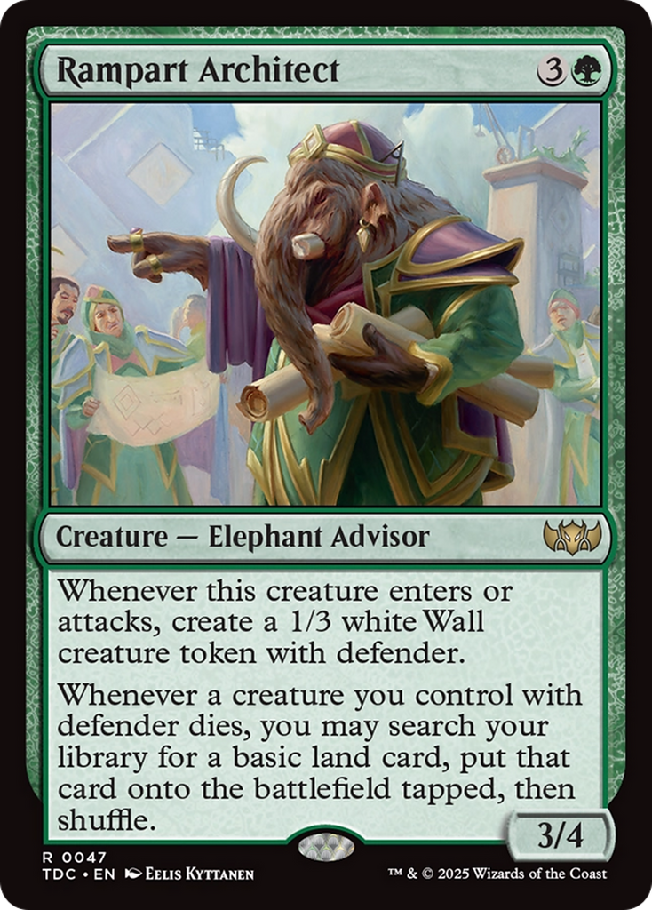 Magic: The Gathering - Rampart Architect - Tarkir: Dragonstorm Commander