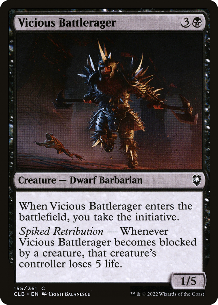 Magic: The Gathering - Vicious Battlerager - Commander Legends: Battle for Baldur's Gate
