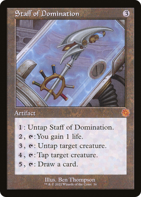 Magic: The Gathering - Staff of Domination - The Brothers' War Retro Artifacts