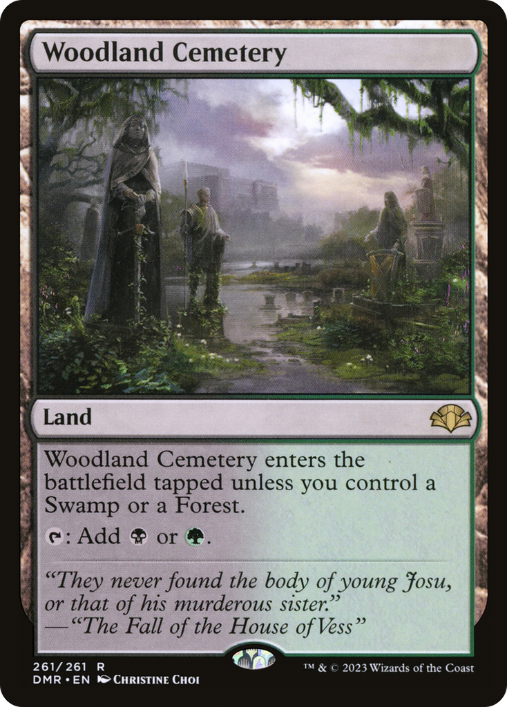 Magic: The Gathering - Woodland Cemetery - Dominaria Remastered