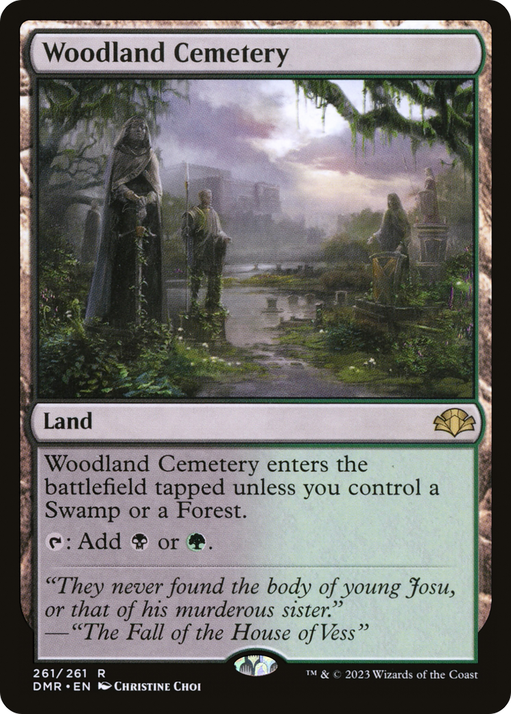 Magic: The Gathering - Woodland Cemetery Foil - Dominaria Remastered