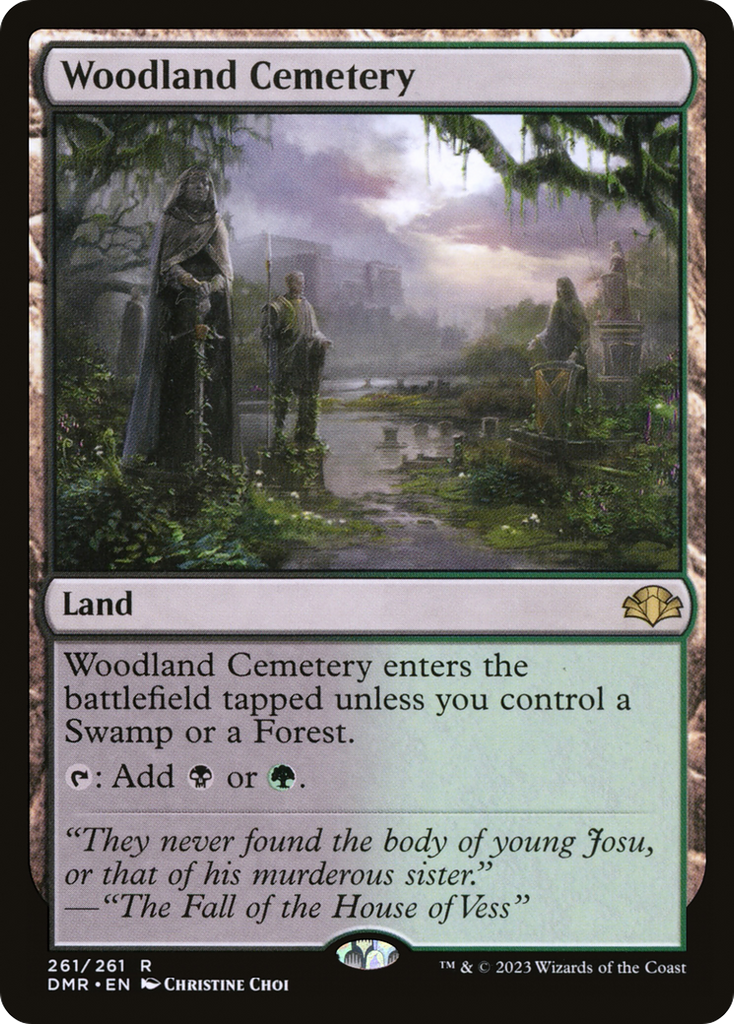 Magic: The Gathering - Woodland Cemetery Foil - Dominaria Remastered