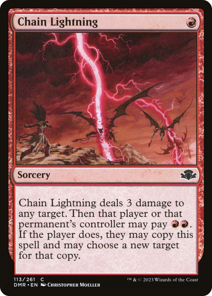 Magic: The Gathering - Chain Lightning - Dominaria Remastered