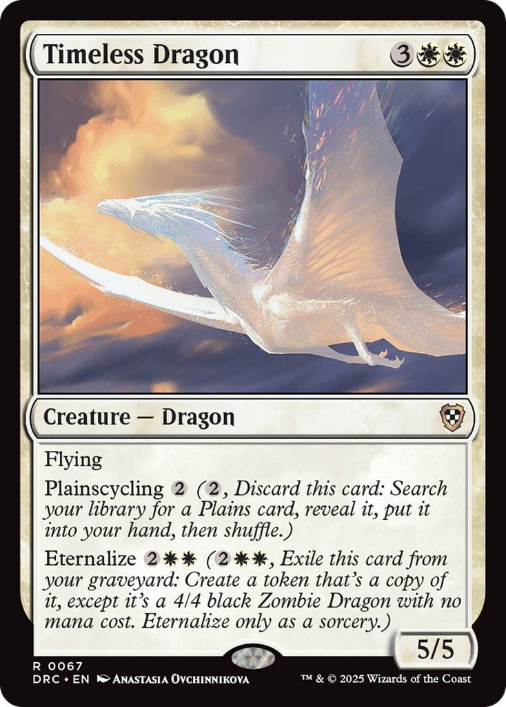 Magic: The Gathering - Timeless Dragon - Aetherdrift Commander