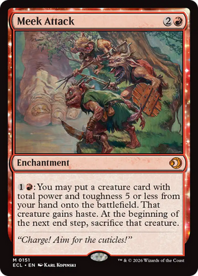 Magic: The Gathering - Meek Attack Foil - Lorwyn Eclipsed