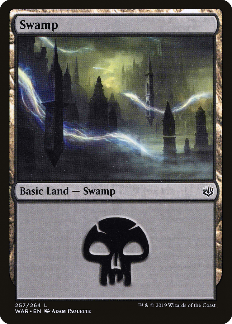Magic: The Gathering - Swamp #257 Foil - War of the Spark