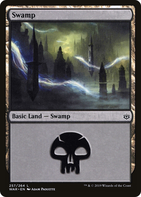 Magic: The Gathering - Swamp #257 Foil - War of the Spark