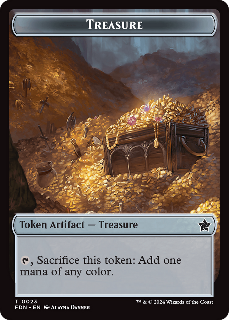 Magic: The Gathering - Treasure Token - Foundations Tokens