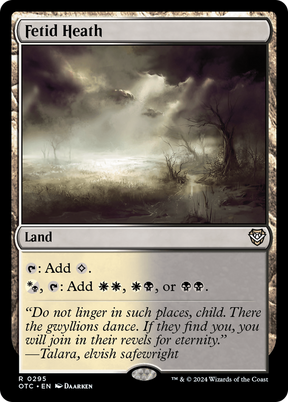 Magic: The Gathering - Fetid Heath - Outlaws of Thunder Junction Commander