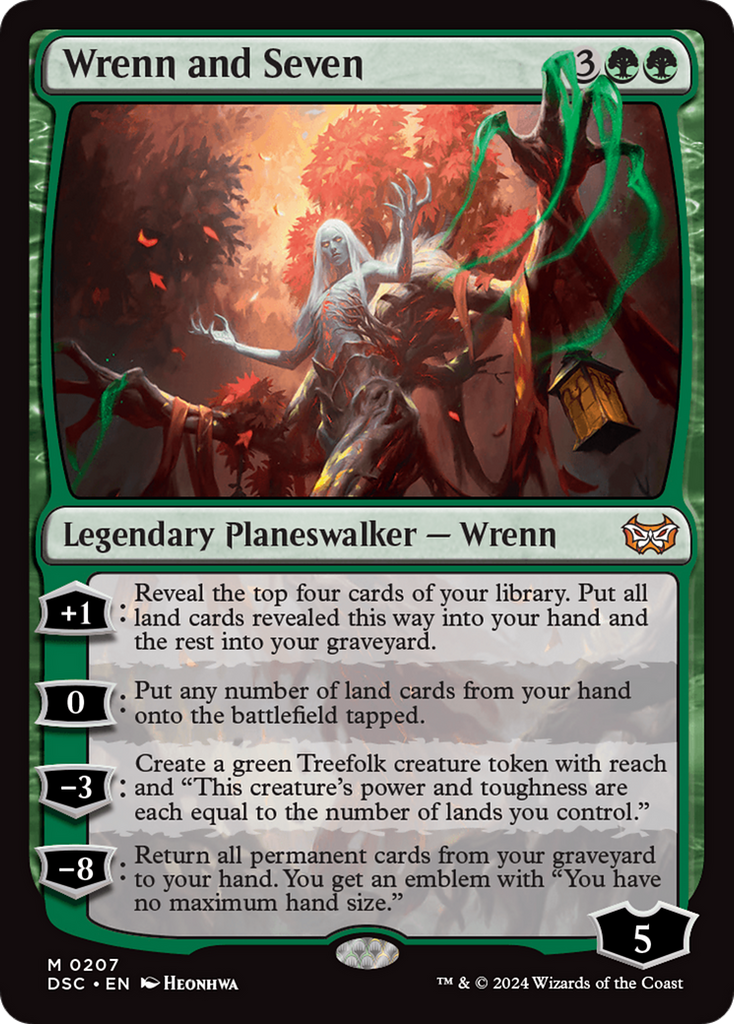 Magic: The Gathering - Wrenn and Seven - Duskmourn: House of Horror Commander