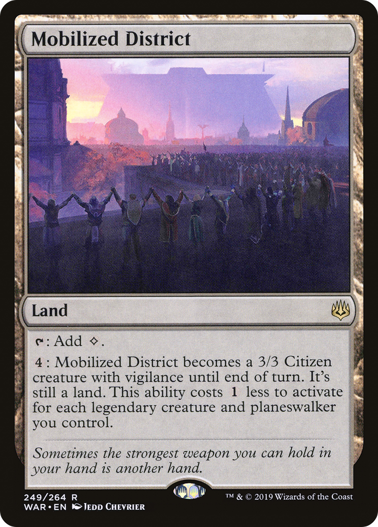 Magic: The Gathering - Mobilized District Foil - War of the Spark