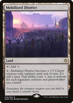 Magic: The Gathering - Mobilized District Foil - War of the Spark
