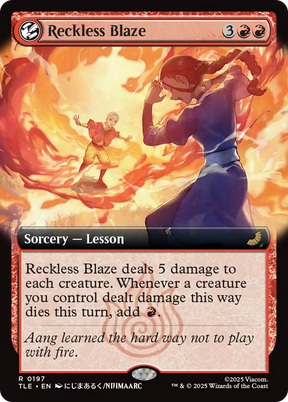 Magic: The Gathering - Reckless Blaze Foil - Avatar: The Last Airbender Eternal