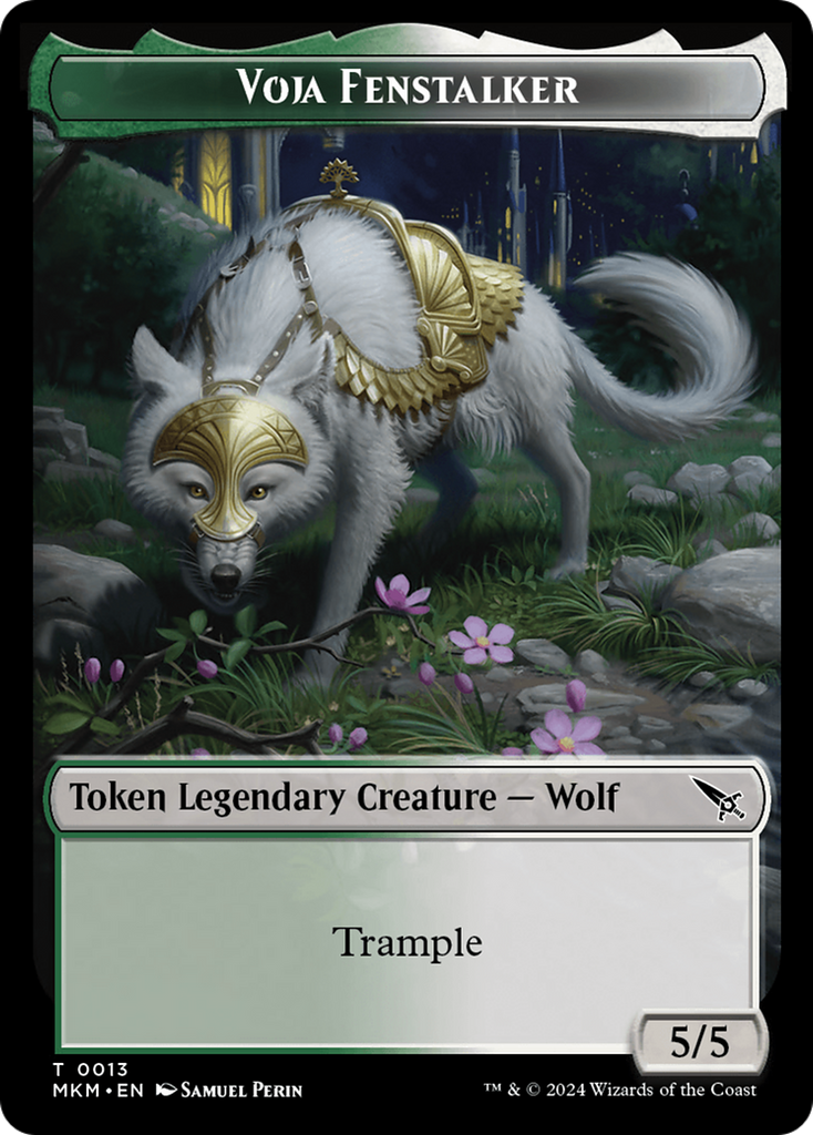 Magic: The Gathering - Voja Fenstalker Token - Murders at Karlov Manor Tokens