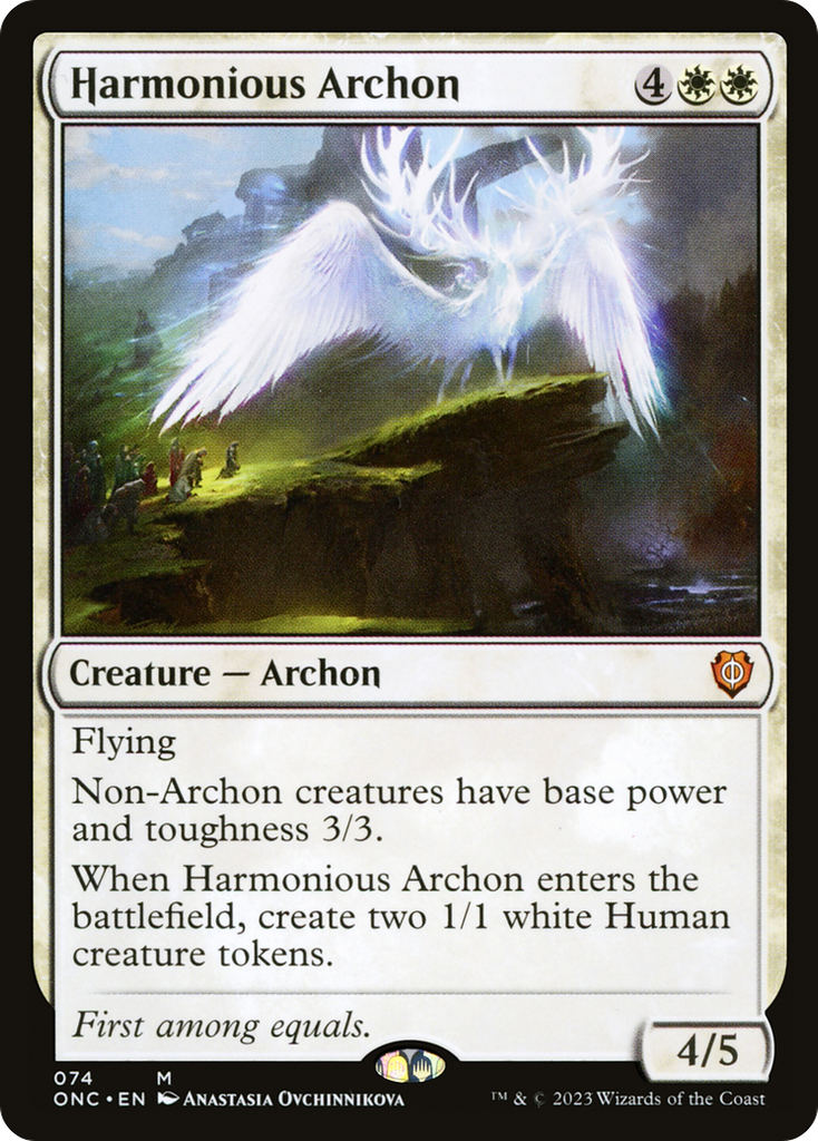 Magic: The Gathering - Harmonious Archon - Phyrexia: All Will Be One Commander