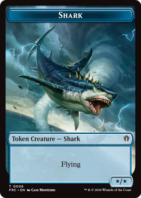 Magic: The Gathering - Shark Token - Reality Fracture Commander Tokens