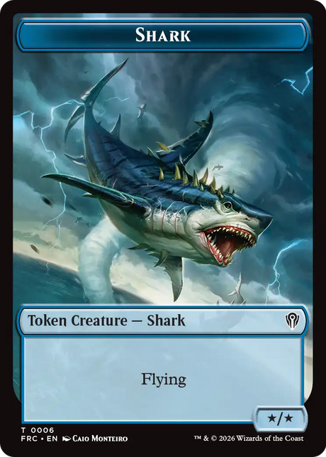 Magic: The Gathering - Shark Token - Reality Fracture Commander Tokens