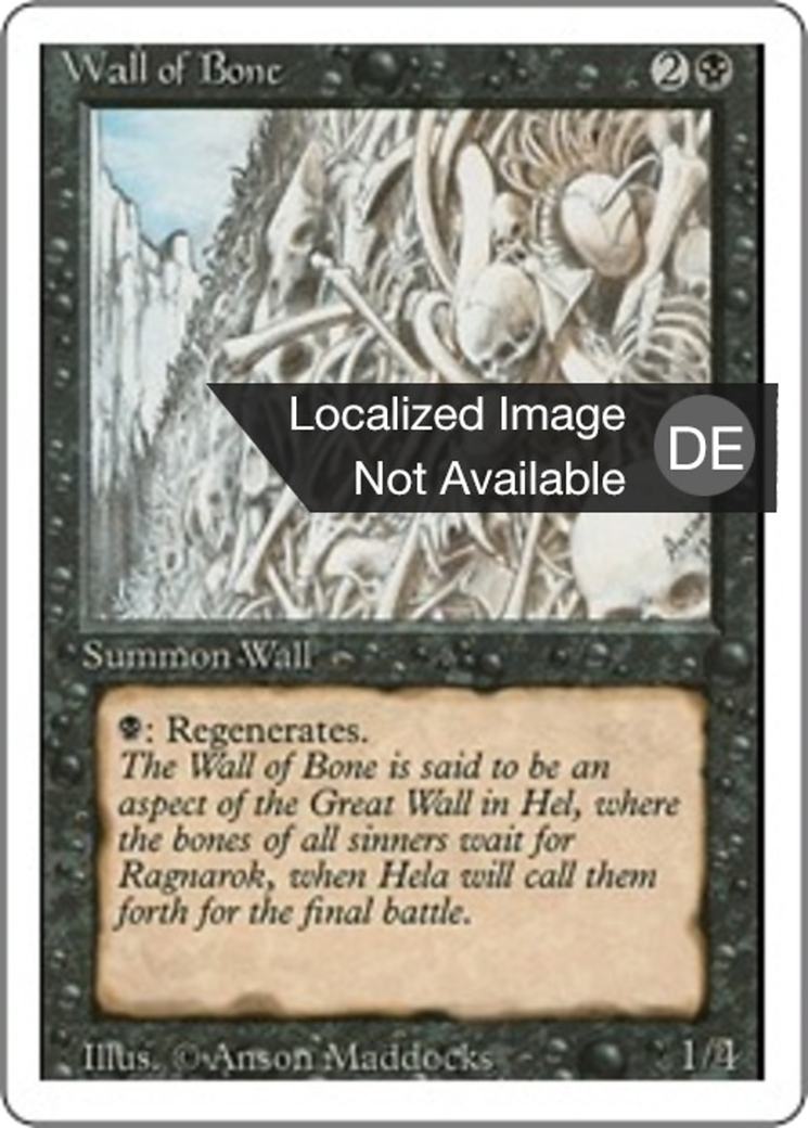 Magic: The Gathering - Knochenmauer - Revised Edition