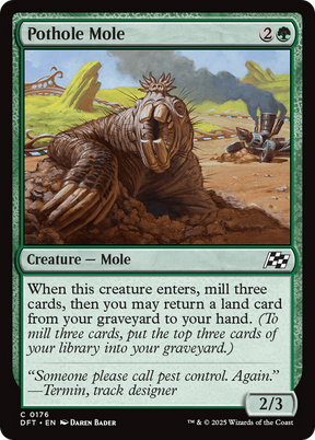 Magic: The Gathering - Pothole Mole Foil - Aetherdrift