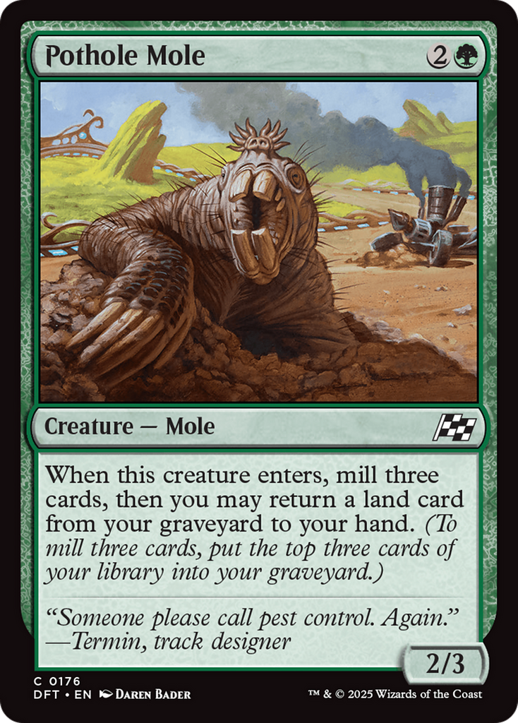 Magic: The Gathering - Pothole Mole Foil - Aetherdrift