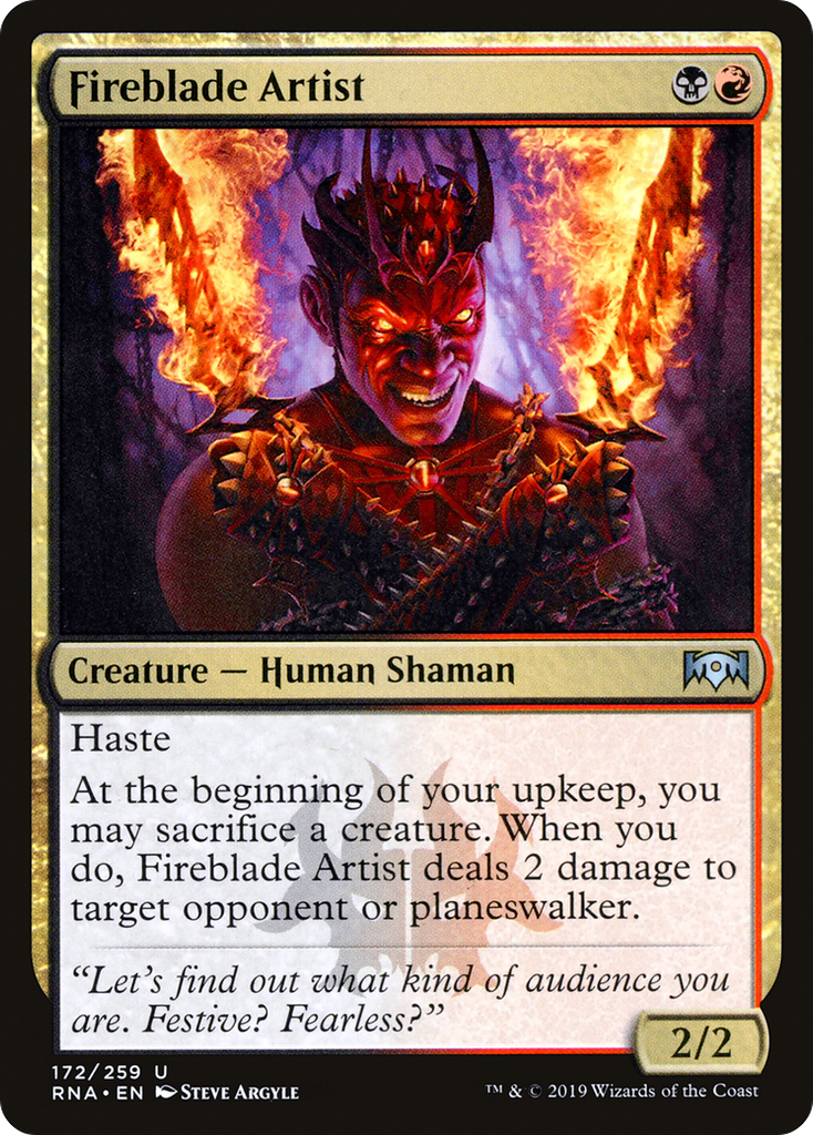 Magic: The Gathering - Fireblade Artist Foil - Ravnica Allegiance