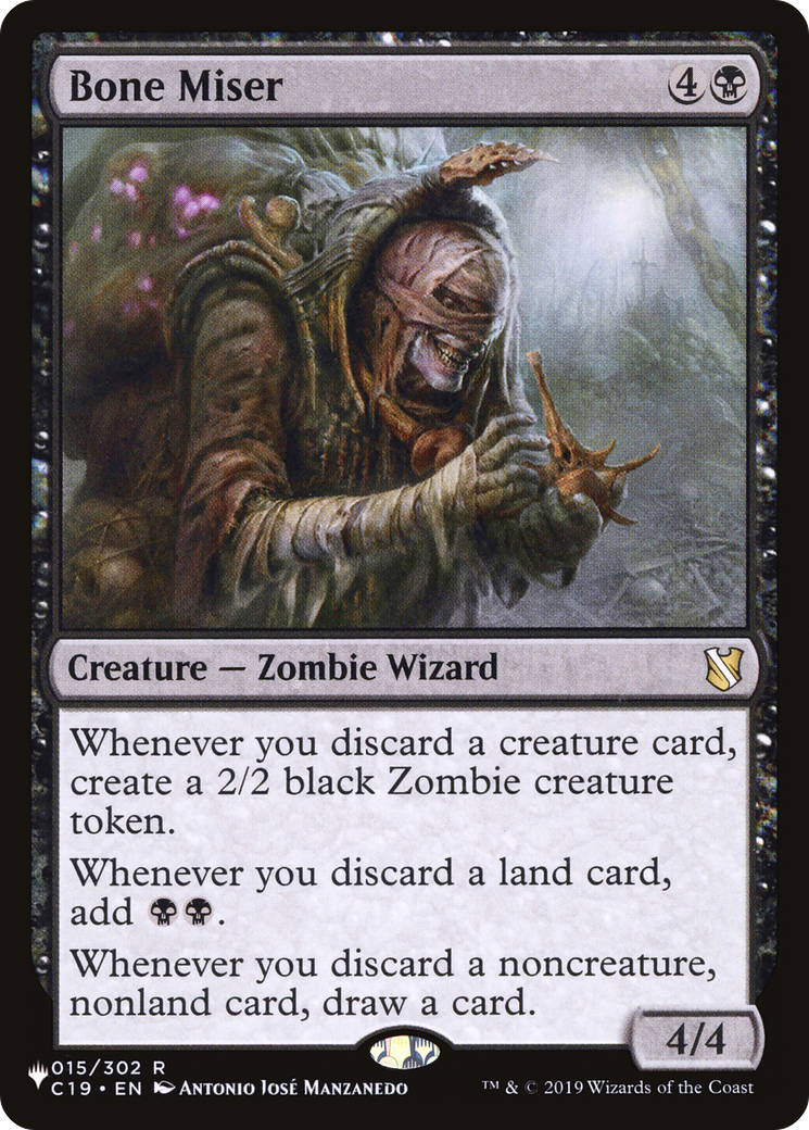 Magic: The Gathering - Bone Miser - The List