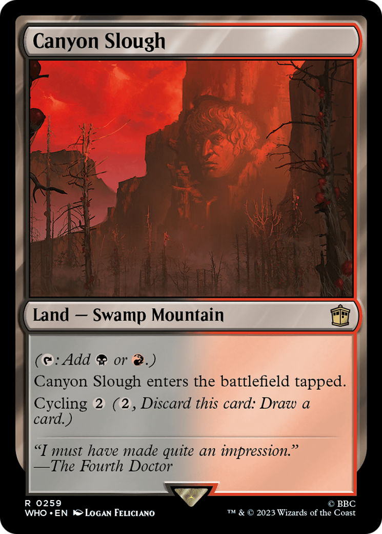 Magic: The Gathering - Canyon Slough Foil - Doctor Who
