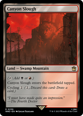 Magic: The Gathering - Canyon Slough Foil - Doctor Who