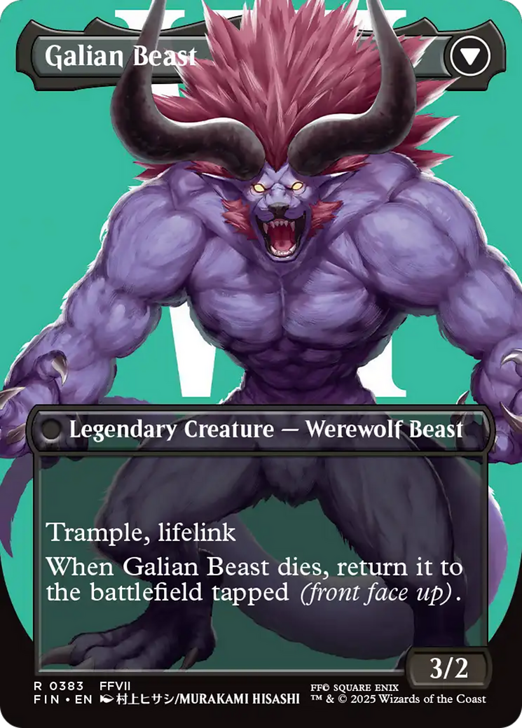 Magic: The Gathering - Vincent Valentine // Galian Beast - Final Fantasy