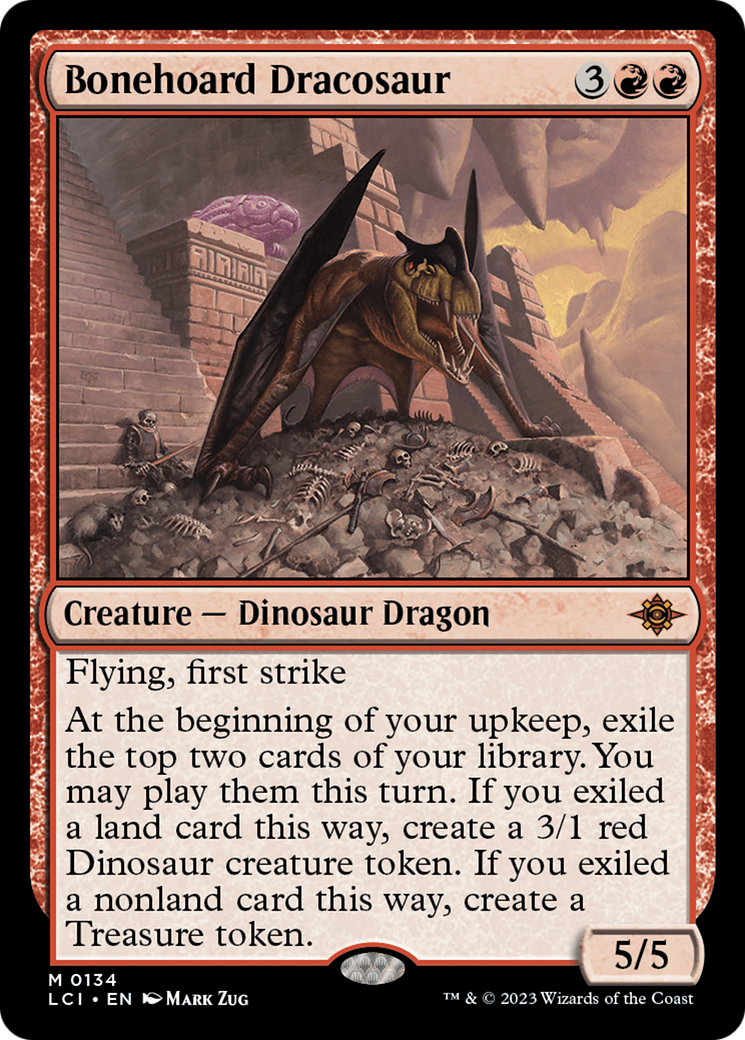 Magic: The Gathering - Bonehoard Dracosaur Foil - The Lost Caverns of Ixalan